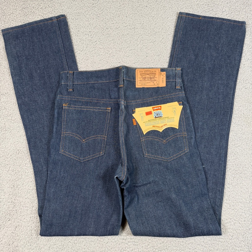 Vintage Levis Jeans Mens 30x33 (Fit 29x33) Deadstock USA Bootcut Flare 80s Raw
